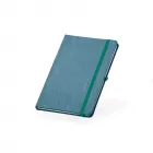 Caderneta azul com porta caneta