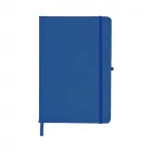 Caderneta Emborrachada com Porta Caneta - Azul