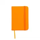Mini Caderneta laranja em sintético