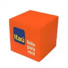 Cubo anti-stress laranja personalizado 