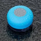 Caixa de Som Multimídia à prova D’Água emborrachada com ventosa - azul