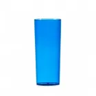 Copo em acrílico translúcido azul 330ml 