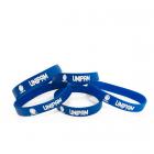 Pulseira Emborrachada com Impressão na cor azul 