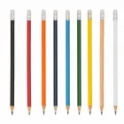 Lápis resinado em várias cores com borracha