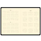 Planner com calendário 2025, 2026 e 2027