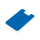Porta cartões para smartphone com autocolante na cor azul