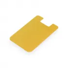Porta cartões para smartphone com autocolante na cor amarela