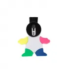 Marca texto boneco com limpador de tela e teclado