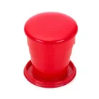 Copo retrátil 130ml vermelho