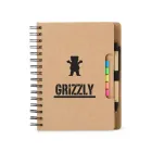 Caderneta ecológica com autoadesivos e caneta