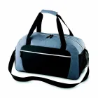 Mala esportiva de poliéster com bolso frontal e alça de ombro 