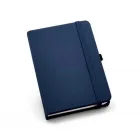 Caderno capa dura na cor azul marinho