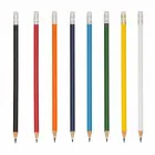 Lápis resinado colorido com borracha