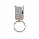 Mini pen drive chaveiro 4GB prata fosco