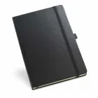 Caderno A5 com capa dura preta