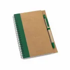 Caderno B6 espiral verde
