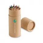 Caixa com 12 lápis de cor personalizado