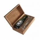 Kit Cerveja com cerveja Heineken 300ml, copo de vidro e caixa
