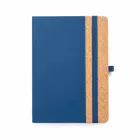 Caderno A5 Capa Dura Ecológico azul