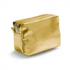 Bolsa Multiuso em PVC com Zíper - dourada