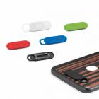 Protetor para webcam em plástico, com tampa deslizante, autocolante - cores disponiveis