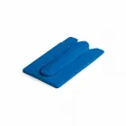 Adesivo porta cartão de silicone para celular azul