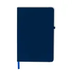 Caderneta emborrachada na cor azul