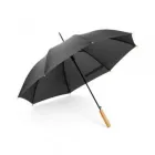 Guarda-chuva em PET pongee preto
