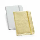 Caderneta Personalizada - prata e dourada