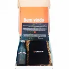Kit com garrafa e caderneta