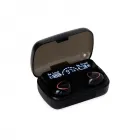 Fone de Ouvido Bluetooth Preto Touch com Case Carregador