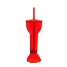 Yard Cup Prime  com tampa e canudo vermelho