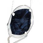 Bolsa de lona com alça de algodão torcido