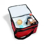 Bolsa Térmica 13 Litros vermelha, aberta