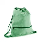 Mochila saco verde bom bolso frontal