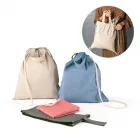 Sacolas tipo mochila com algodão reciclado 
