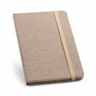 Caderno A5 com folhas pautadas em marfim