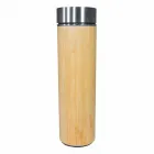 Garrafa Bambu Parede Dupla 500 ml com Infusor - com tampa