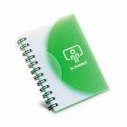 Caderno em PP verde