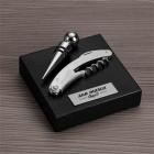 Kit vinho de 2 peças em caixa de papelão com tampa