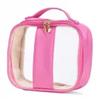 Nécessaire de PVC e PU - rosa