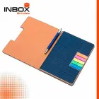 Caderno de Anotações com 80 folhas pautadas na cor bege