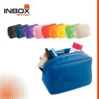 Nécessaire multiusos em microfibra com zíper.