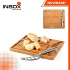 Tábua de queijos em bambu com faca MALVIA