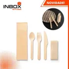 SUYA. Conjunto de talheres em madeira