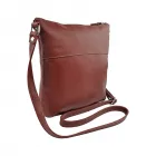 Bolsa transversal pequena em Couro