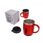 Caneca portátil plástica e inox 450 ml