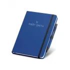 Kit de caderno A5 e caneta - azul