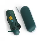 Guarda-chuva manual cápsula em poliéster de impacto impermeável e proteção UPF 50 (verde)