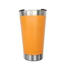 Copo Térmico Amarelo 500ml com Abridor